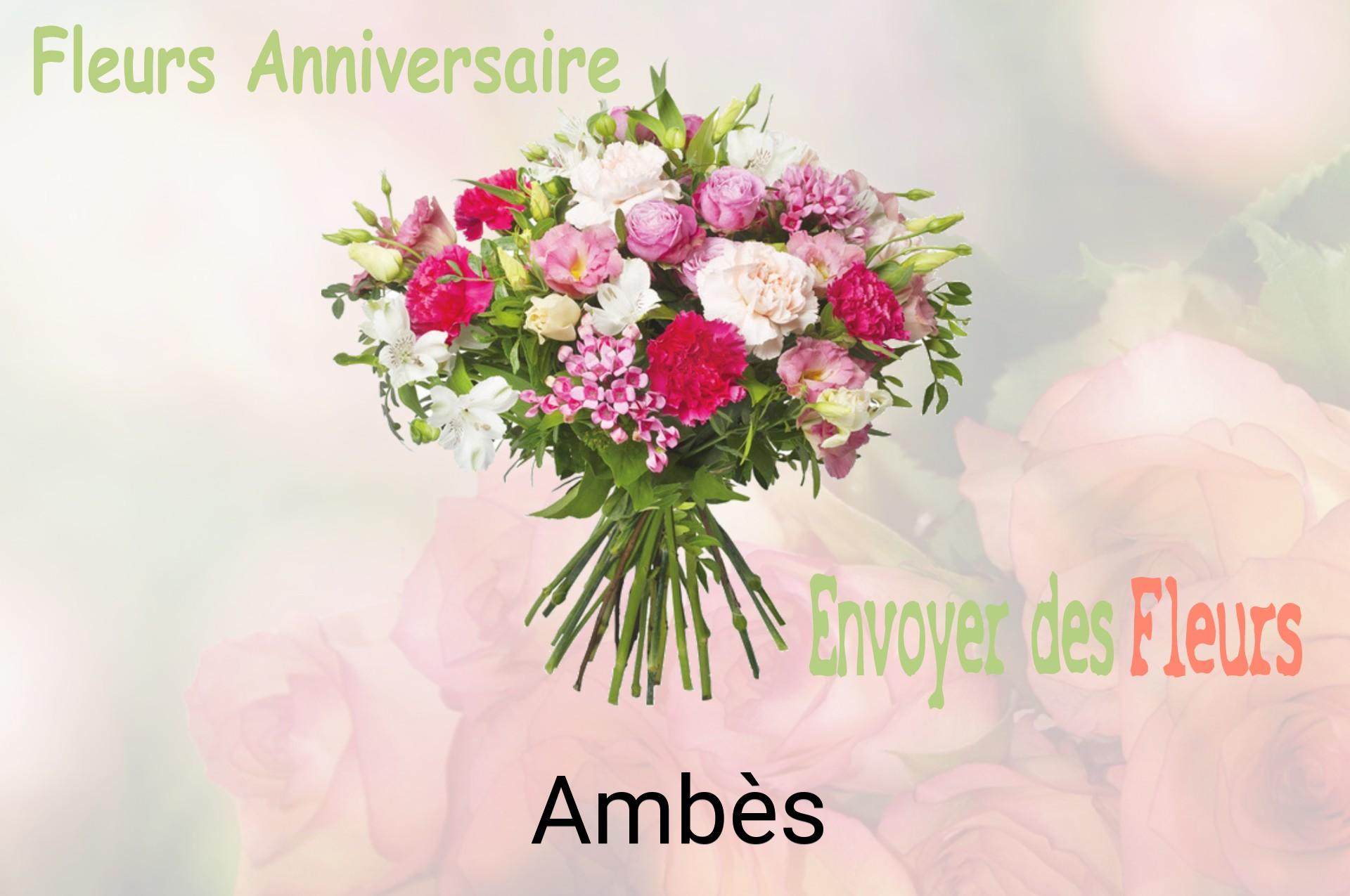 Bouquet de fleurs d’anniversaire livré à Ambès